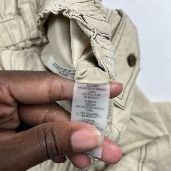 Calvin Klein Womens Utility Pencil Skirt Tan Knee Length Safari Casual Size 16 - Picture 7 of 9